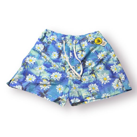 Body Glove Women's Blue Surf Shorts Size XXL Drawstring‎ With Daisy Print BNWT - Picture 1 of 5
